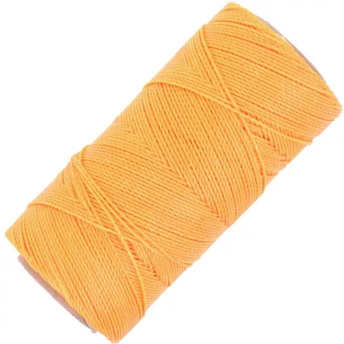 Bobine de fil ciré Linhasita pour micro macramé 1 mm - Safran (274) x168m