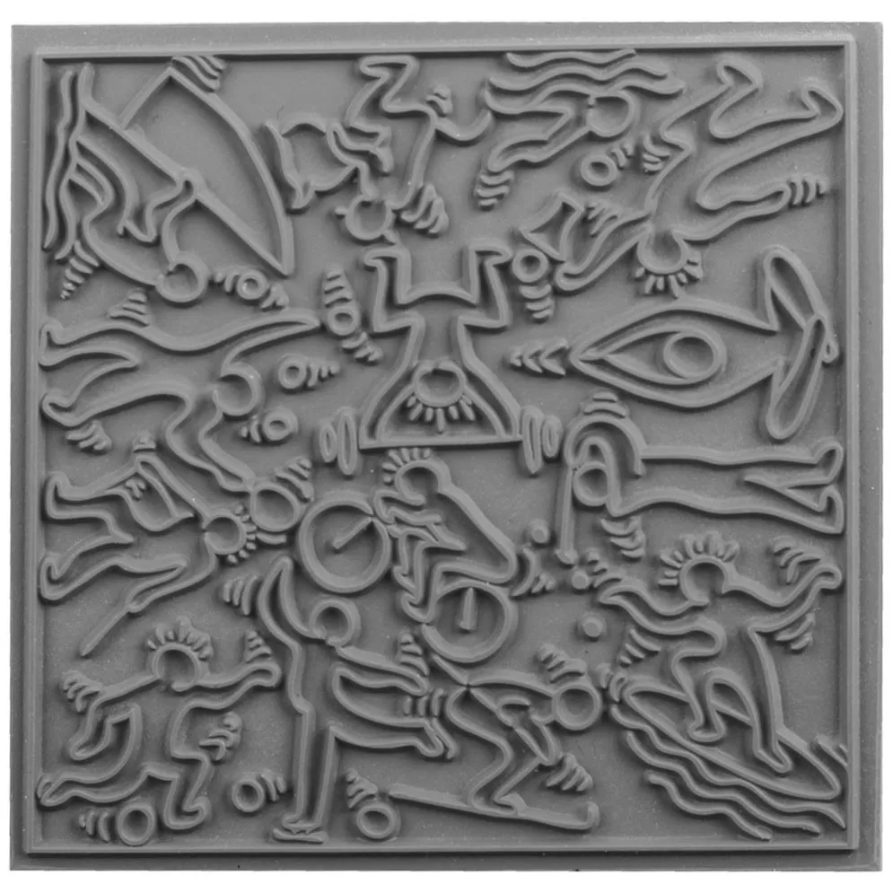 Plaque de texture pour pâte fimo - motif nid d'abeille
