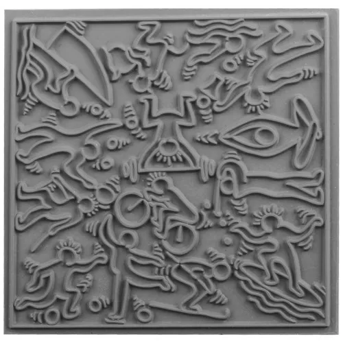 Plaque de texture pour pâte polymère 90 mm - Motif Sports x1