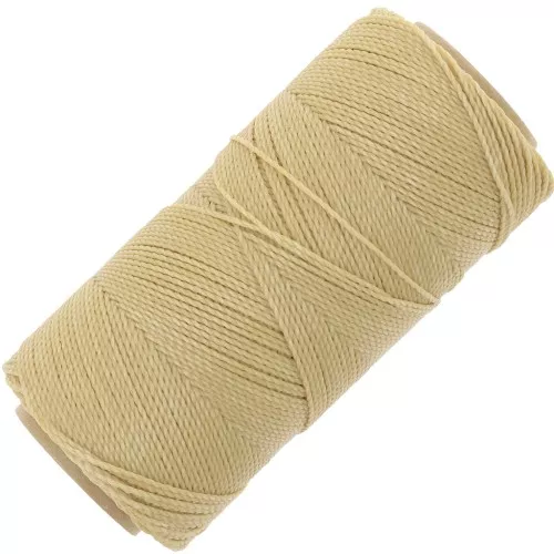Bobine de fil ciré Linhasita pour micro macramé 1 mm - Chamois (315) x168m