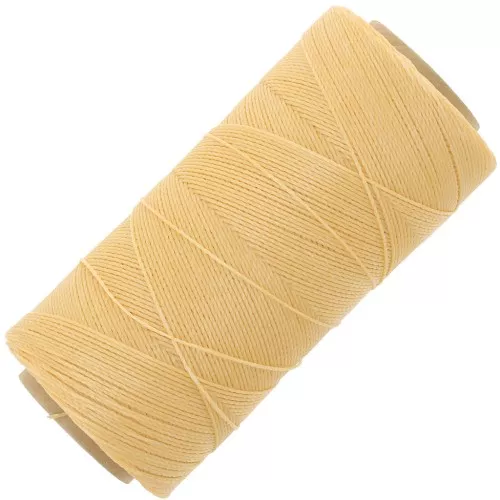 Bobine de fil ciré Linhasita pour micro macramé 0.5 mm - Pêche (219) x335m