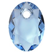 Pendentif PureCrystal 6438 Elliptic Cut Pendant 9 mm - Reinvented Cool Blue  x1
