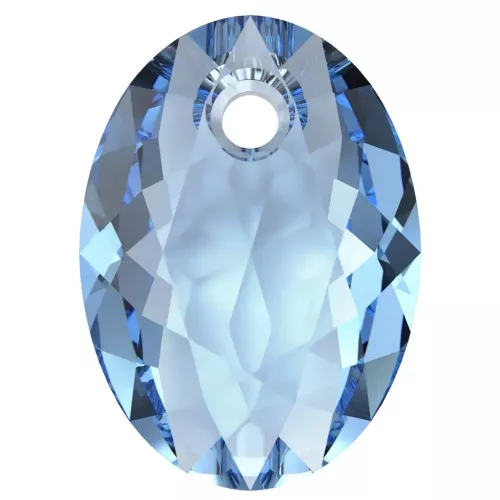 Pendentif PureCrystal 6438 Elliptic Cut Pendant 11.5 mm - Reinvented Cool Blue  x1