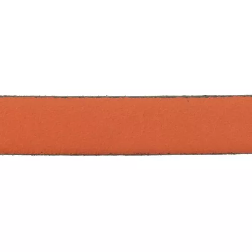 Lacet cuir 10 mm Orange x30cm