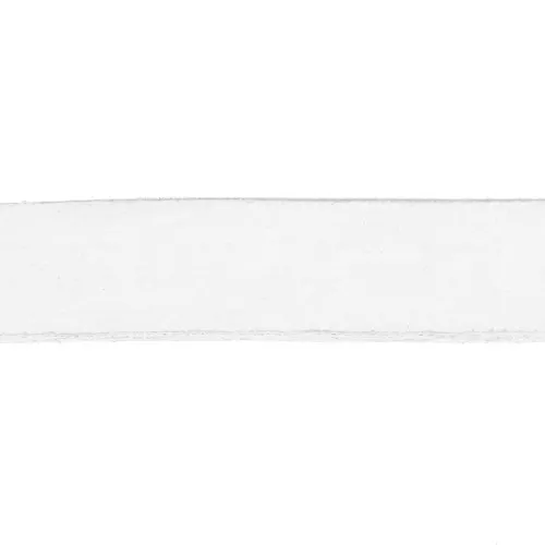 Lacet cuir 10 mm Blanc x30cm