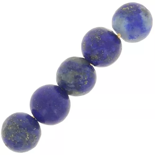 Perles rondes en pierre gemme Lapis Lazuli  4 mm x20