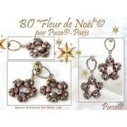 Perles en verre Baros® par Puca® 6x5 mm - Frost Tangerine Mat x10g