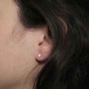 Boucles d'oreilles mini coeur 3.5 mm - Gold Filled (or laminé) x2