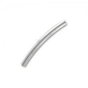 Perles tubes incurvés 19x1,5 mm - Argent 925 x5|raw }}