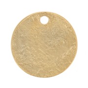 Sequin rond 10.5 mm effet martelé - Doré à l'or fin x1|raw }}