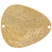 Intercalaire triangle arrondi 29x25 mm effet martelé - Doré à l'or fin x1