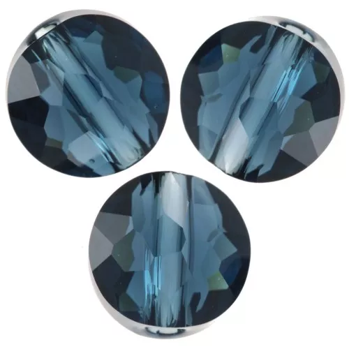 Perle ronde plate -  8 mm - Thin Round PureCrystal 5034  - Montana x1
