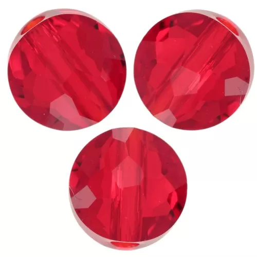 Perle ronde plate -  8 mm - Thin Round PureCrystal 5034  - Light Siam x1