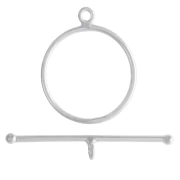 Fermoir T 22.5 mm - Argent 925 x1