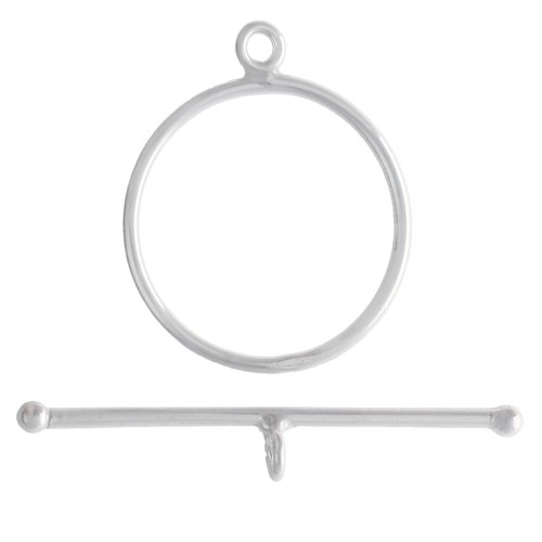 Fermoir T 22.5 mm - Argent 925 x1