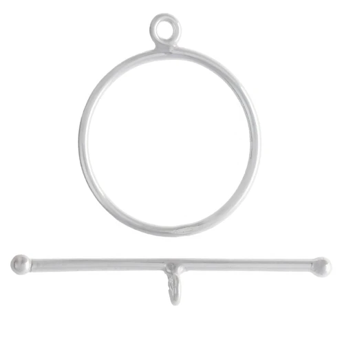 Fermoir T 22.5 mm - Argent 925 x1