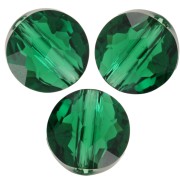 Perles rondes plates - 6 mm - Thin Round PureCrystal 5034 - Majestic Green x6|raw }}