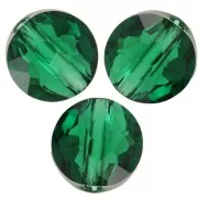 Perles rondes plates - 6 mm - Thin Round PureCrystal 5034 - Majestic Green x6