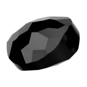 Perles rondes plates - 6 mm - Thin Round  PureCrystal 5034 - Jet x6