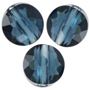 Perles rondes plates - 6 mm - Thin Round PureCrystal 5034 - Montana x6