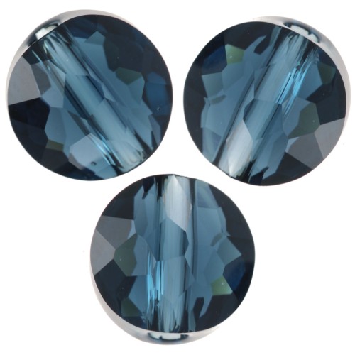 Perles rondes plates - 6 mm - Thin Round PureCrystal 5034 - Montana x6