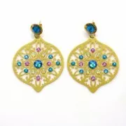 Strass à coller en cristal PureCrystal 4 mm - Crystal Soft Mint Ignite x36