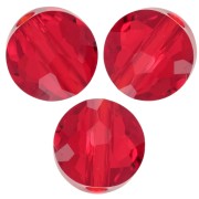 Perles rondes plates - 6 mm - Thin Round  PureCrystal 5034 - Light Siam x6|raw }}