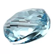 Perles rondes plates - 6 mm - Thin Round PureCrystal 5034 - Aquamarine x6