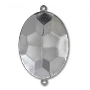 Serti intercalaire à coller pour cabochon PureCrystal 4127 30x22 mm - Rhodié x1|raw }}