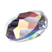 Perles rondes plates - 6 mm - Thin Round  PureCrystal 5034 - Crystal AB x6