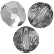 Perles rondes plates - 6 mm - Thin Round  PureCrystal 5034 - Crystal Silver Night x6|raw }}