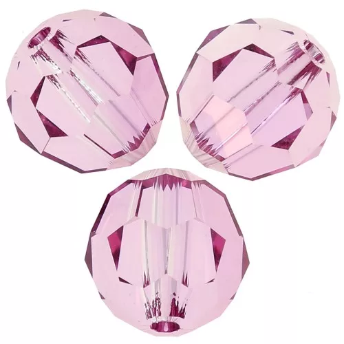 Perles rondes PureCrystal 5000 6 mm - Dark Rose x6