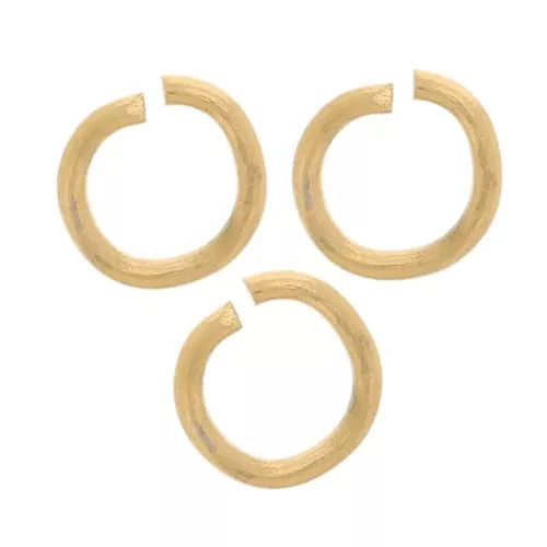 Anneaux ouverts 3x0.5 mm - Acier inoxydable 304L Doré x100