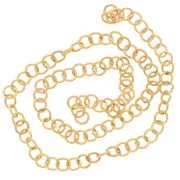 Anneaux ouverts 3x0.5 mm - Acier inoxydable 304L Doré x100