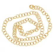 Anneaux ouverts 3.5x0.6 mm - Acier inoxydable 304L Doré x100