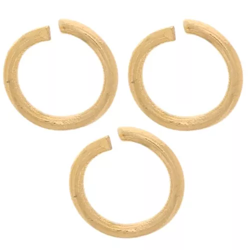 Anneaux ouverts 5x0.7 mm - Acier inoxydable 304L Doré x100