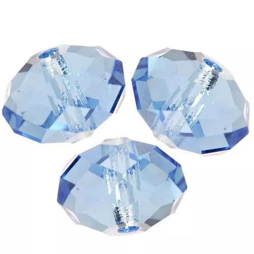 Perle ronde aplatie PureCrystal 5040 8 mm - Reinvented Cool Blue x1