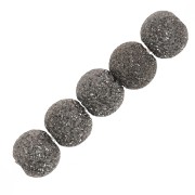 Perles Rondes diamantées 3 mm - Argent 925 plaqué rhodium Gris x20|raw }}