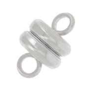 Fermoir aimanté 9x6 mm - Placage Argent fin x1|raw }}