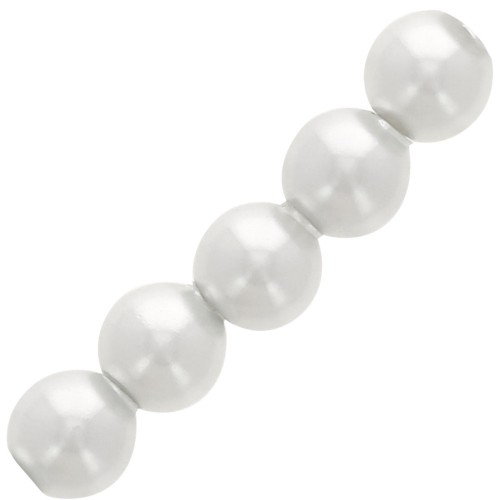 Perles nacrées PureCrystal 5810 5 mm - Crystal Moonlight Pearl x15