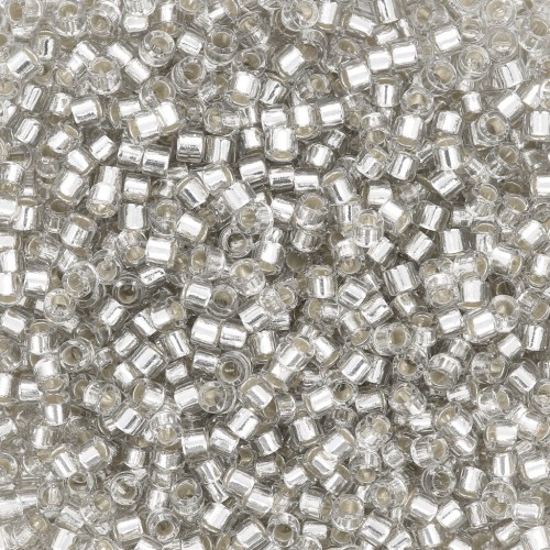 Miyuki Delica 11/0 DB1211 - Silver Lined Gray Mist x100g