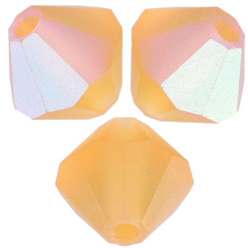 Perles toupies Preciosa - Rondelle Bead 5 mm - Topaz AB Matt x12