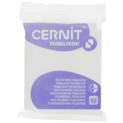 Pâte Cernit Translucent - Translucide (n°005) x56gr