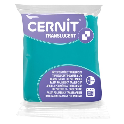 Pâte Cernit Translucent - Emeraude (n°620) x56gr