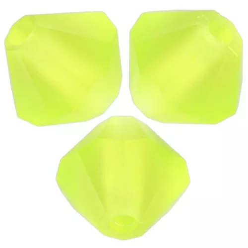 Perles toupies Preciosa - Rondelle Bead 6 mm - Limecicle Matt x12