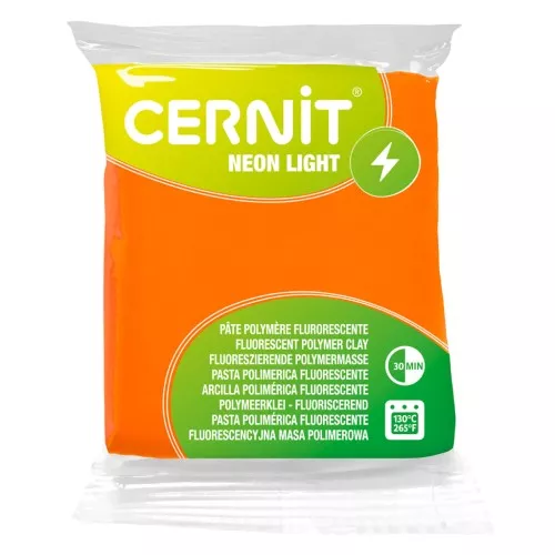 Pâte Cernit Neon 56gr Orange (n°752)
