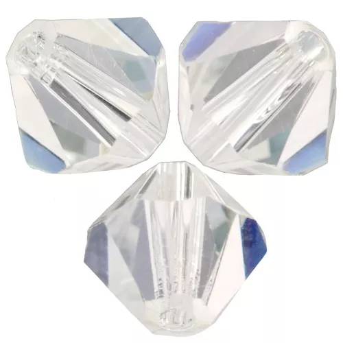 Perles toupies Preciosa - Rondelle Bead 6 mm - Crystal Lagoon x12