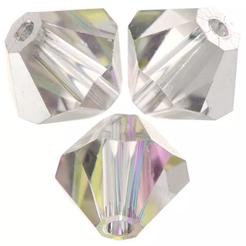 Perles toupies Preciosa - Rondelle Bead 6 mm - Crystal Vitrail Light x12