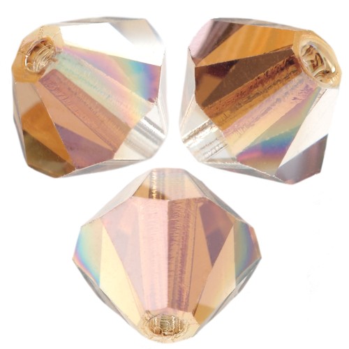 Perles toupies Preciosa - Rondelle Bead 6 mm - Crystal Venus x12