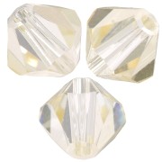 Perles toupies Preciosa - Rondelle Bead 6 mm - Crystal Blond Flare x12|raw }}